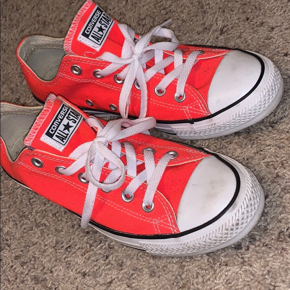 Neon Orange Converse